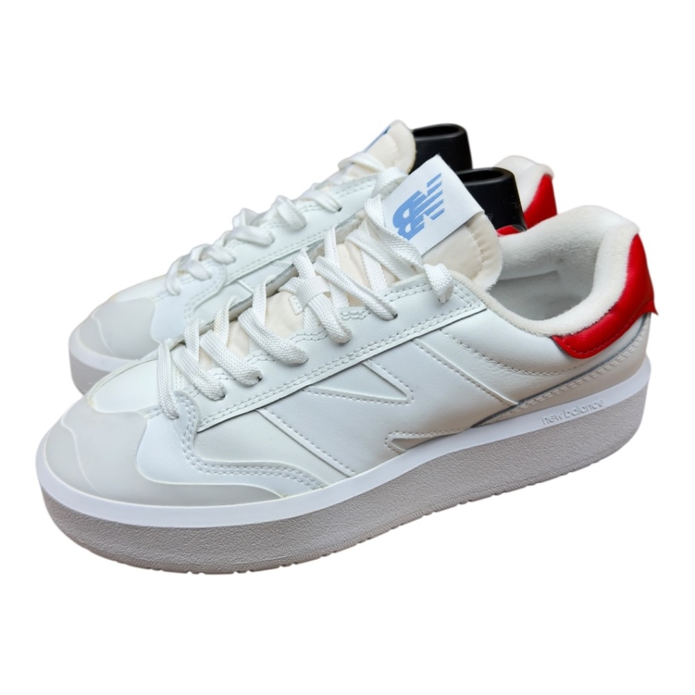 New Balance 302 White True Red Casual Sneakers Men Size 8.5 CT302LH
